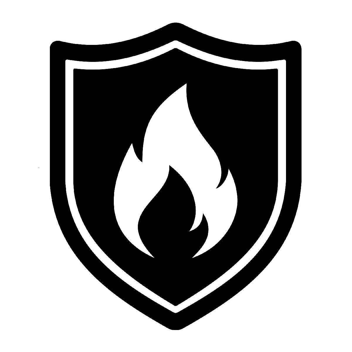 Shield,Fire,Sign,Or,Firefighter,Icon,On,White,Background.,Vector
